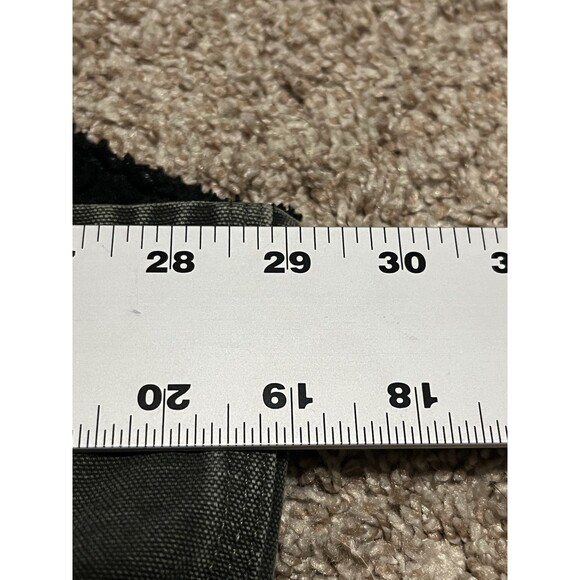 VTG Carhartt Canvas Sherpa Lined Full Zip Vest Moss Black Men’s 3XL Distressed - Picture 7 of 12